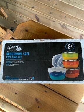 Fiesta Microwave Safe Prep Bowl Set - Multicolor (8-Piece)